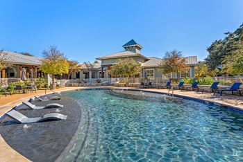 Glimmering Pool at Bridge at Indigo, Austin, Texas